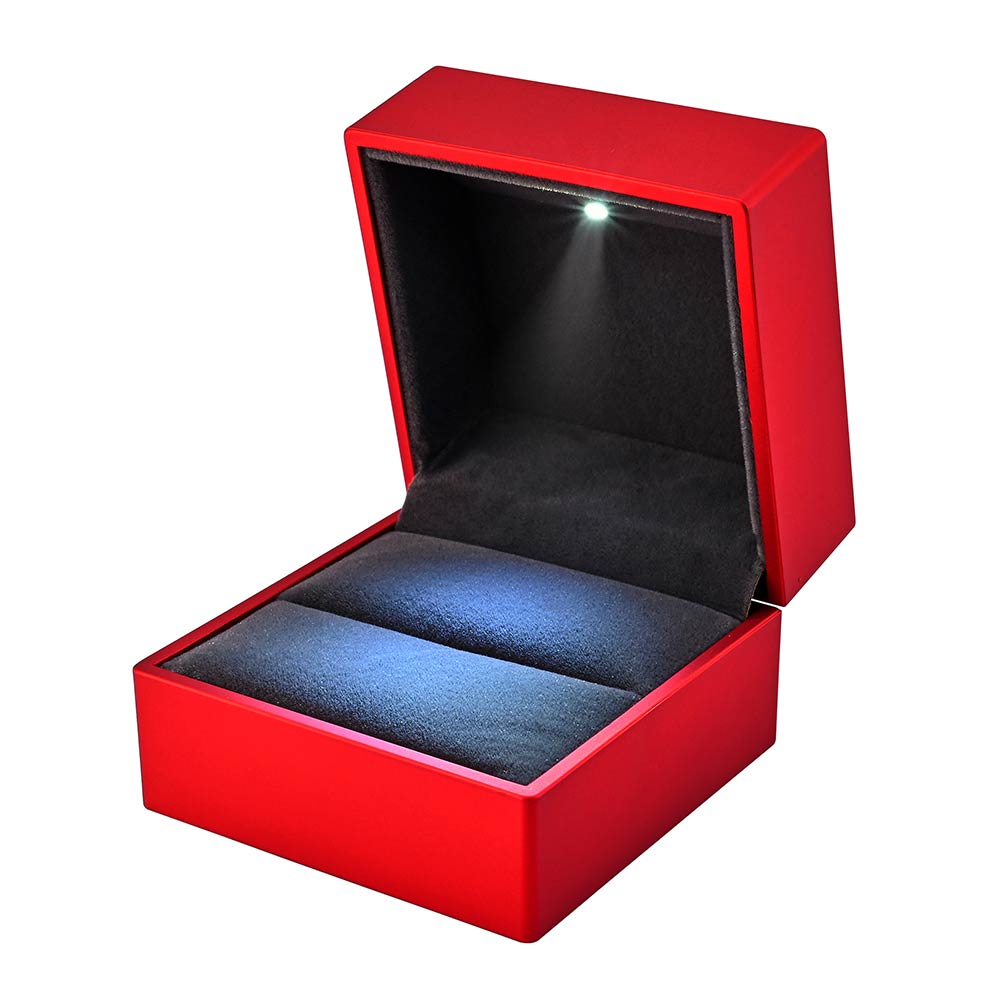 Yescom Engagement Ring Box with Light, Red Image