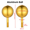 Yescom Flagpole Ball Pole Top Ornament 2ct/pk