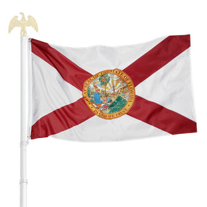Bandiera Florida Secessione 1861 3'x5' - Tessuto Poli Nylon 100D - Trade Winds - Foto 4