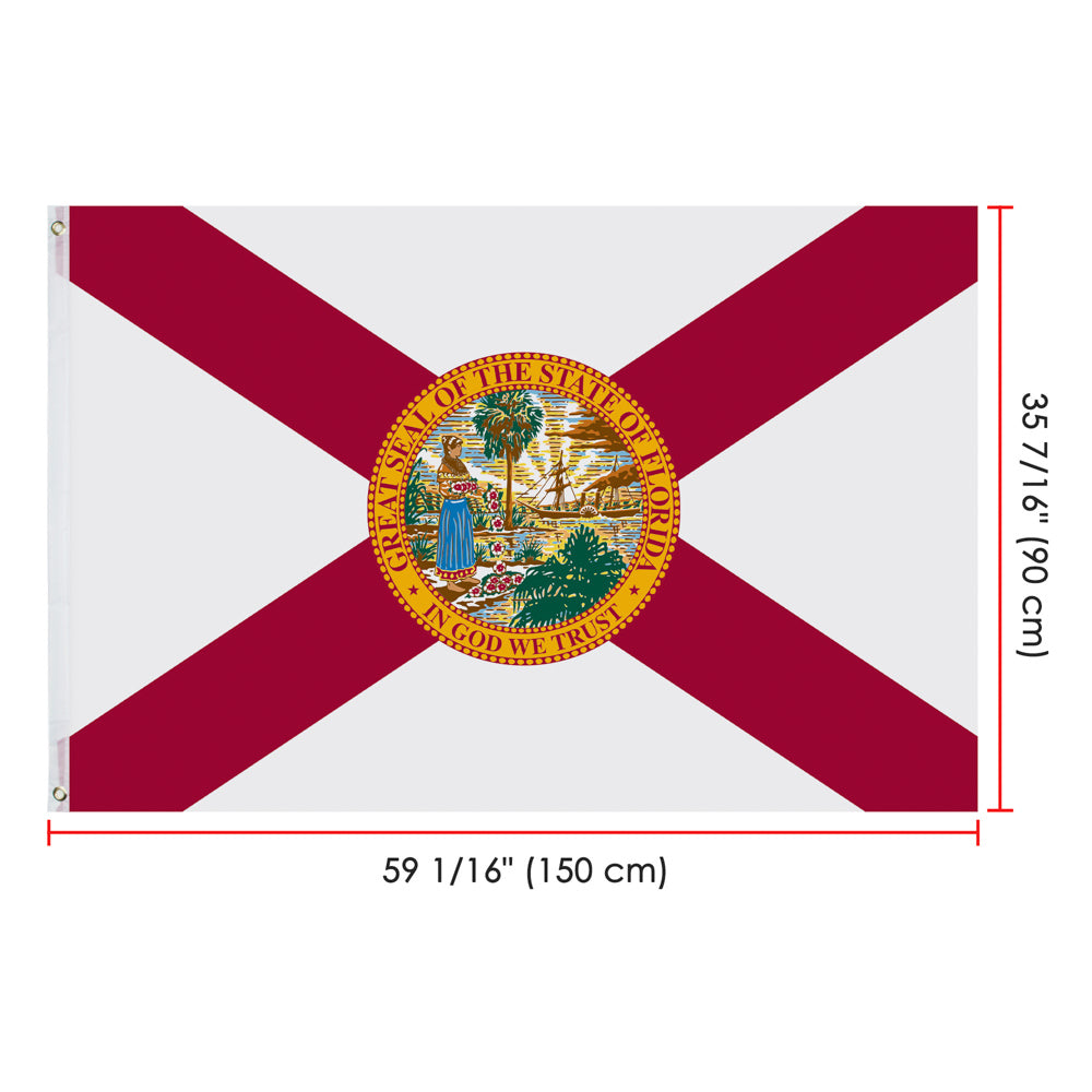 Yescom Confederate Florida State Flag 3x5 ft Double-Sided Image
