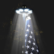 Yescom Solar Flagpole Light Topper Hole 11/16" 136LED, Black Image