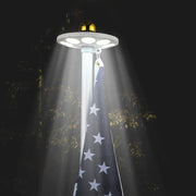 Yescom Solar Flagpole Light Topper Hole 11/16" 136LED, White Image