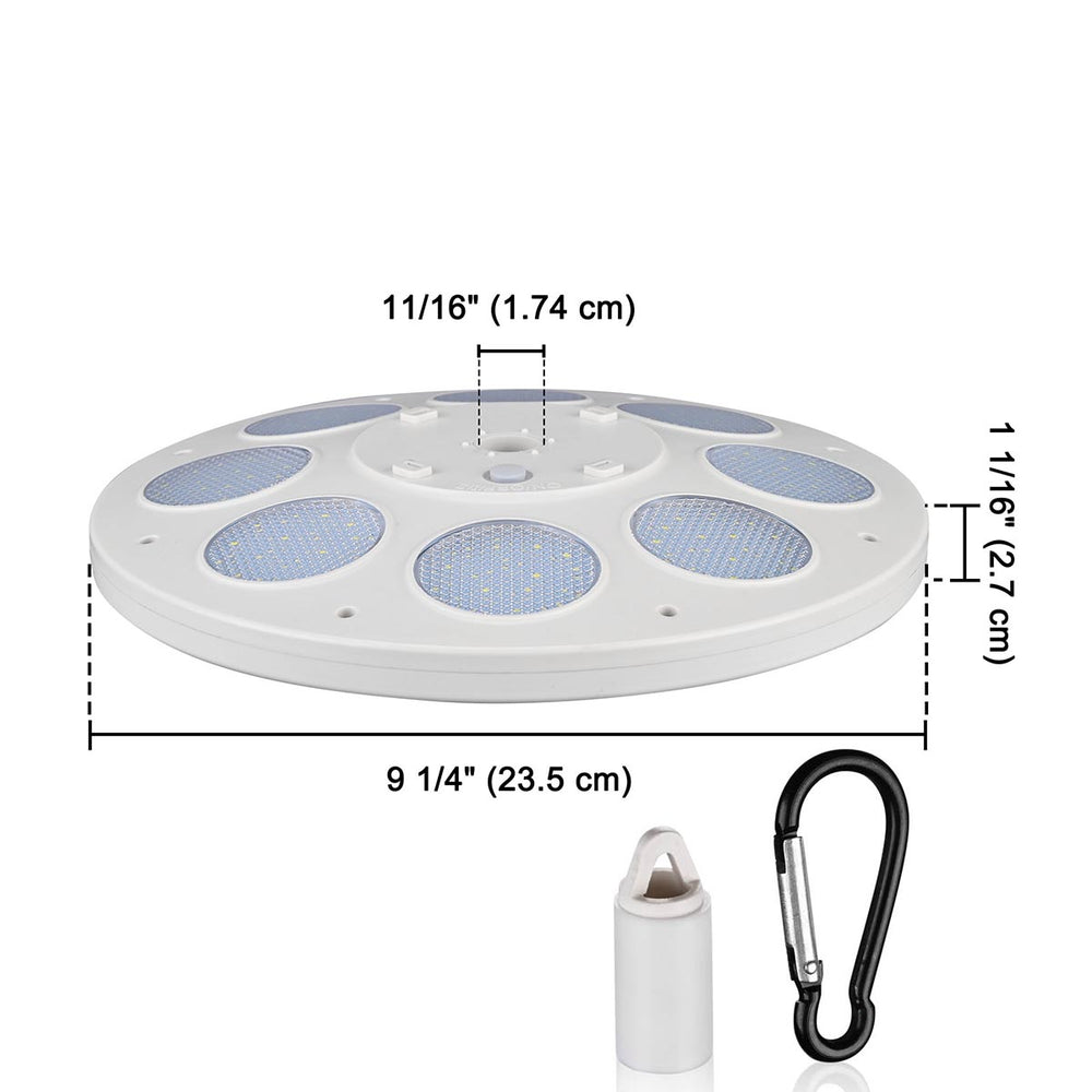 Yescom Solar Flagpole Light Topper Hole 11/16" 136LED Image