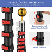 Yescom EZ GO Telescopic Flagpole with Tire Mount Image