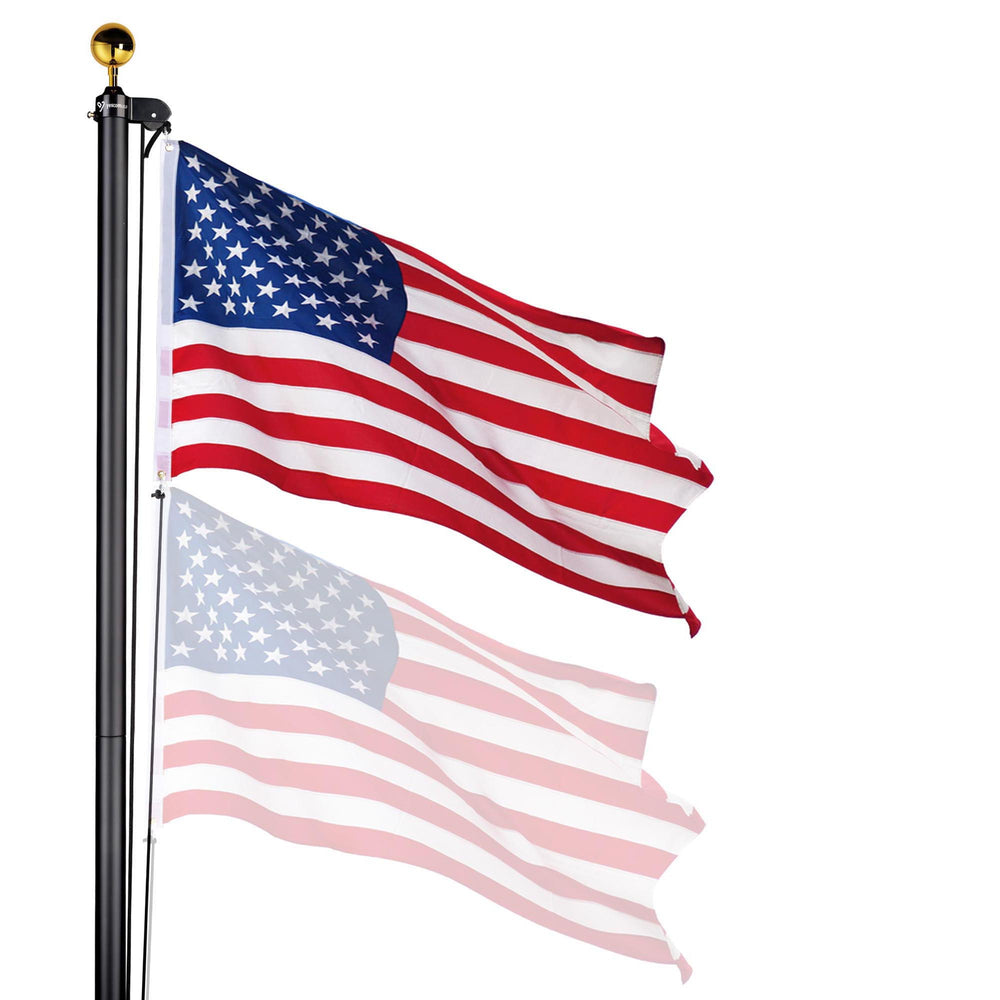 Yescom Bravery 13Gauge Aluminum Flagpole (20', 25', 30' Options) Image