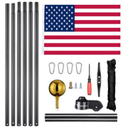 Yescom Bravery 13Gauge Aluminum Flagpole (20', 25', 30' Options) Image