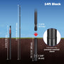 Yescom Telescoping Antenna Mast for Starlink Gen3 to V5, RV, 14ft Black Image