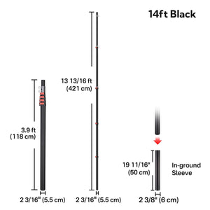 14ft / Black