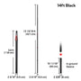 Yescom Telescoping Antenna Mast for Starlink Gen3 to V5, RV, 14ft Black Image