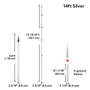 Yescom Telescoping Antenna Mast for Starlink Gen3 to V5, RV, 14ft Silver Image