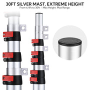 Yescom Telescoping Antenna Mast for Starlink Gen3 to V5, RV Image