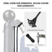 Yescom Bravery Plus 10Gauge All-Aluminum Flagpole Kit 30ft Image