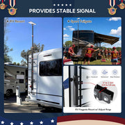 Yescom Telescopic Antenna Mast & Ladder Mount for Starlink Mini Image