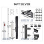 Yescom Telescopic Antenna Mast & Ladder Mount for Starlink Mini, 14ft Silver Image
