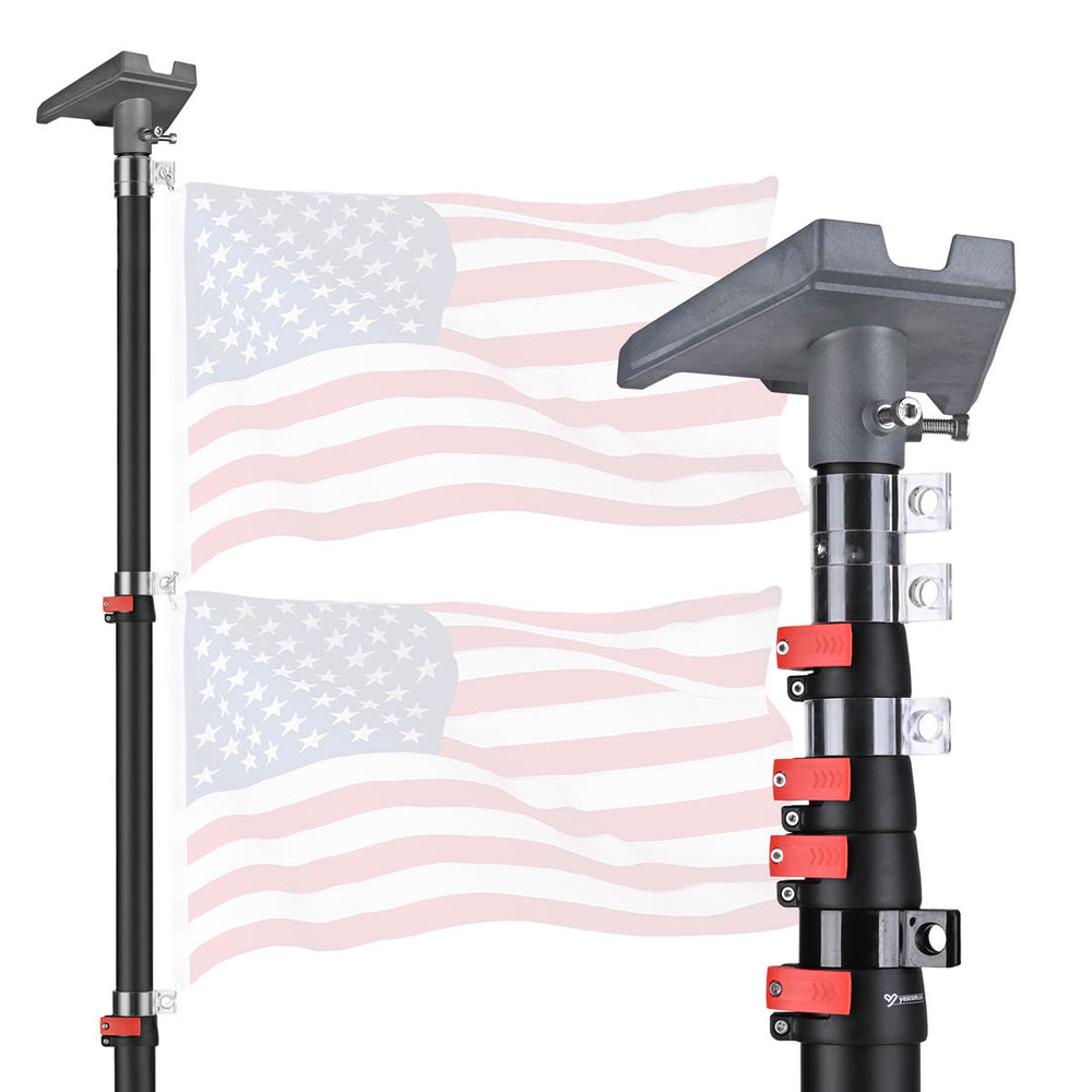 Yescom Starlink Pole Mount Kit D2.75" with Gen 3 Adapter, 25ft Black Image