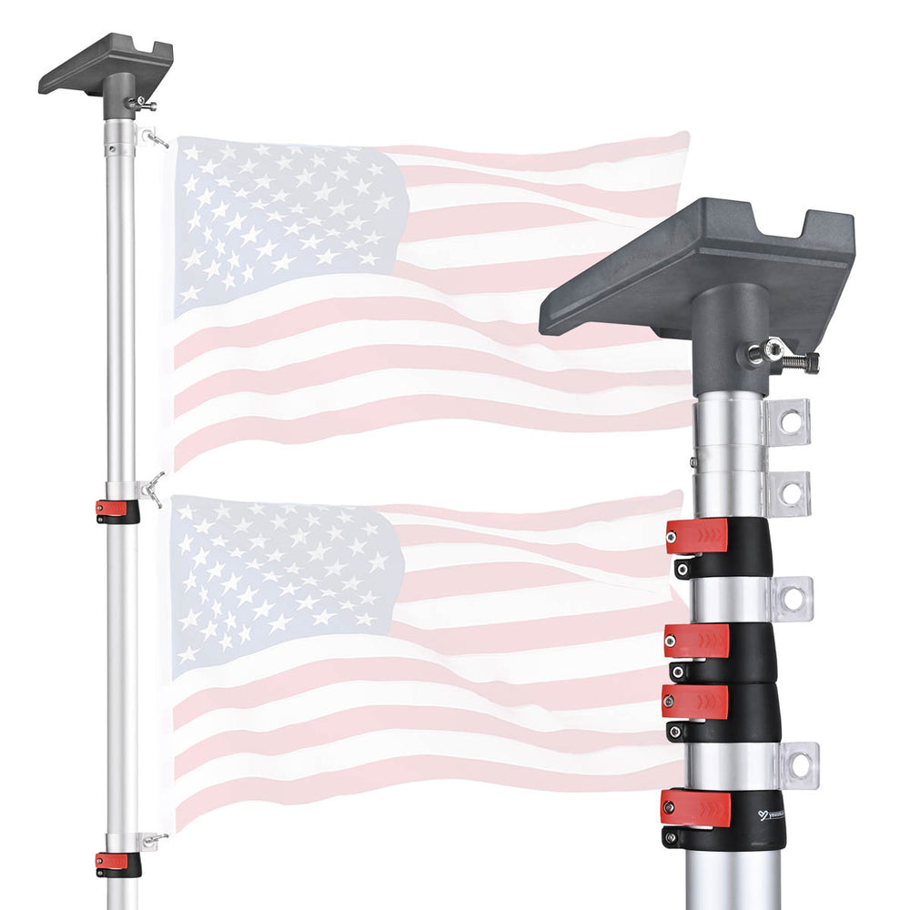 Yescom Starlink Pole Mount Kit D2.75" with Gen 3 Adapter, 25ft Silver Image