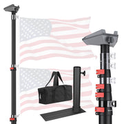 Yescom Starlink Mini Pole Mount D2.75" with Tire Mount(14'-30' Options), 25ft Black Image