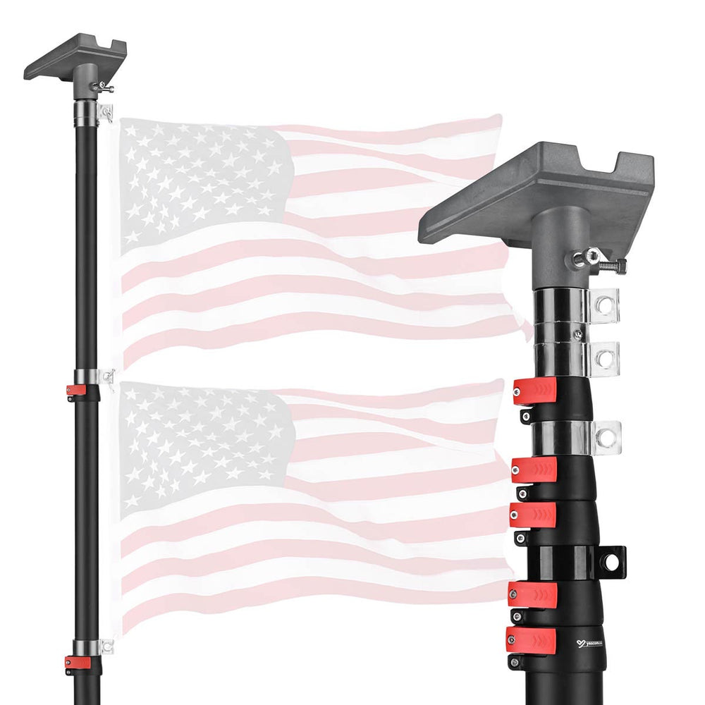 Yescom Starlink Pole Mount Kit D2.75" with Gen 3 Adapter, 30ft Black Image
