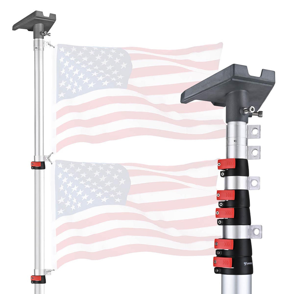 Yescom Starlink Pole Mount Kit D2.75" with Gen 3 Adapter, 30ft Silver Image