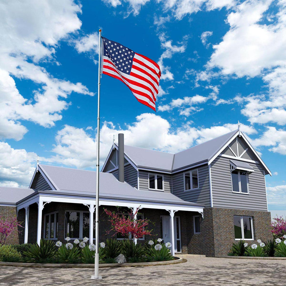 Yescom Telescopic FlagPole Deck Mount 16" x 2 3/8" Image