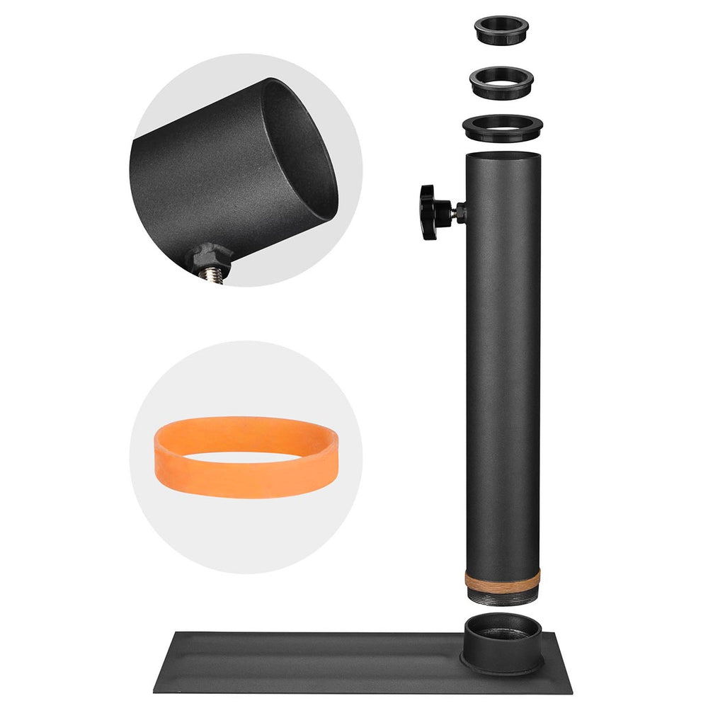 Yescom EZ GO Telescopic Flagpole with Tire Mount Image