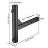 Yescom Hitch Mount Flag Pole Holder for 1 9/16" Receiver(1"-2" Poles)