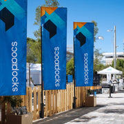 Yescom Vertical Flagpole Dock Mount Holder D1" to 2 3/8" Image