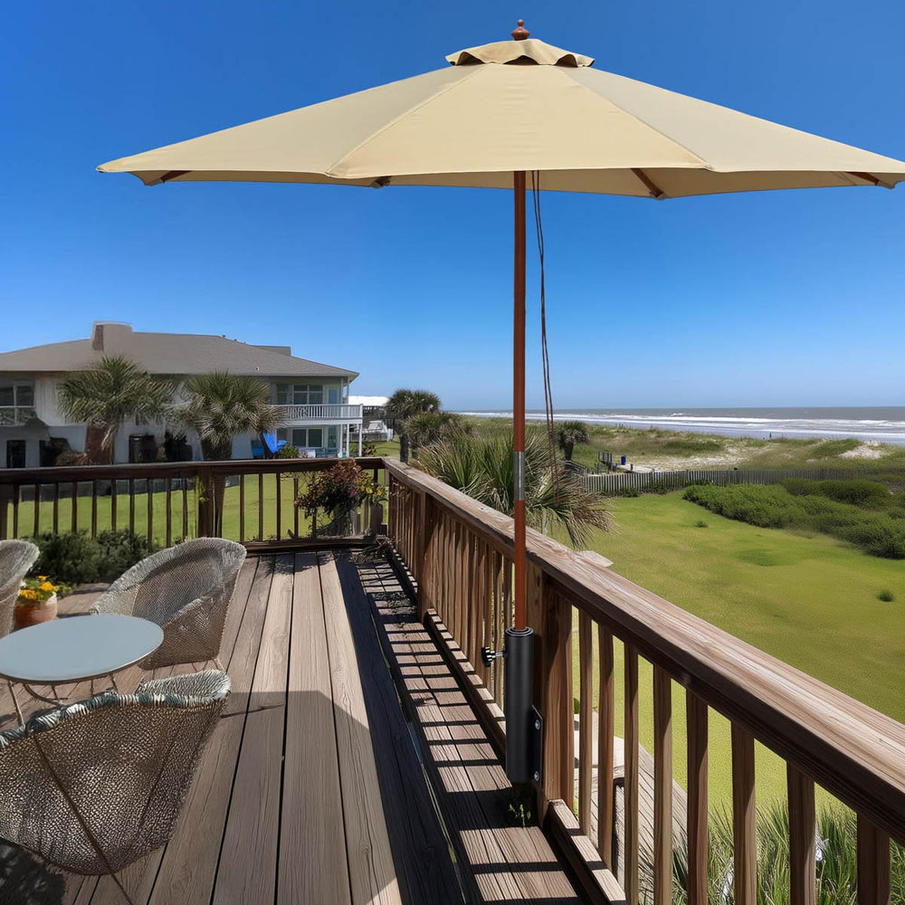 Yescom Vertical Flagpole Dock Mount Holder D1" to 2 3/8" Image