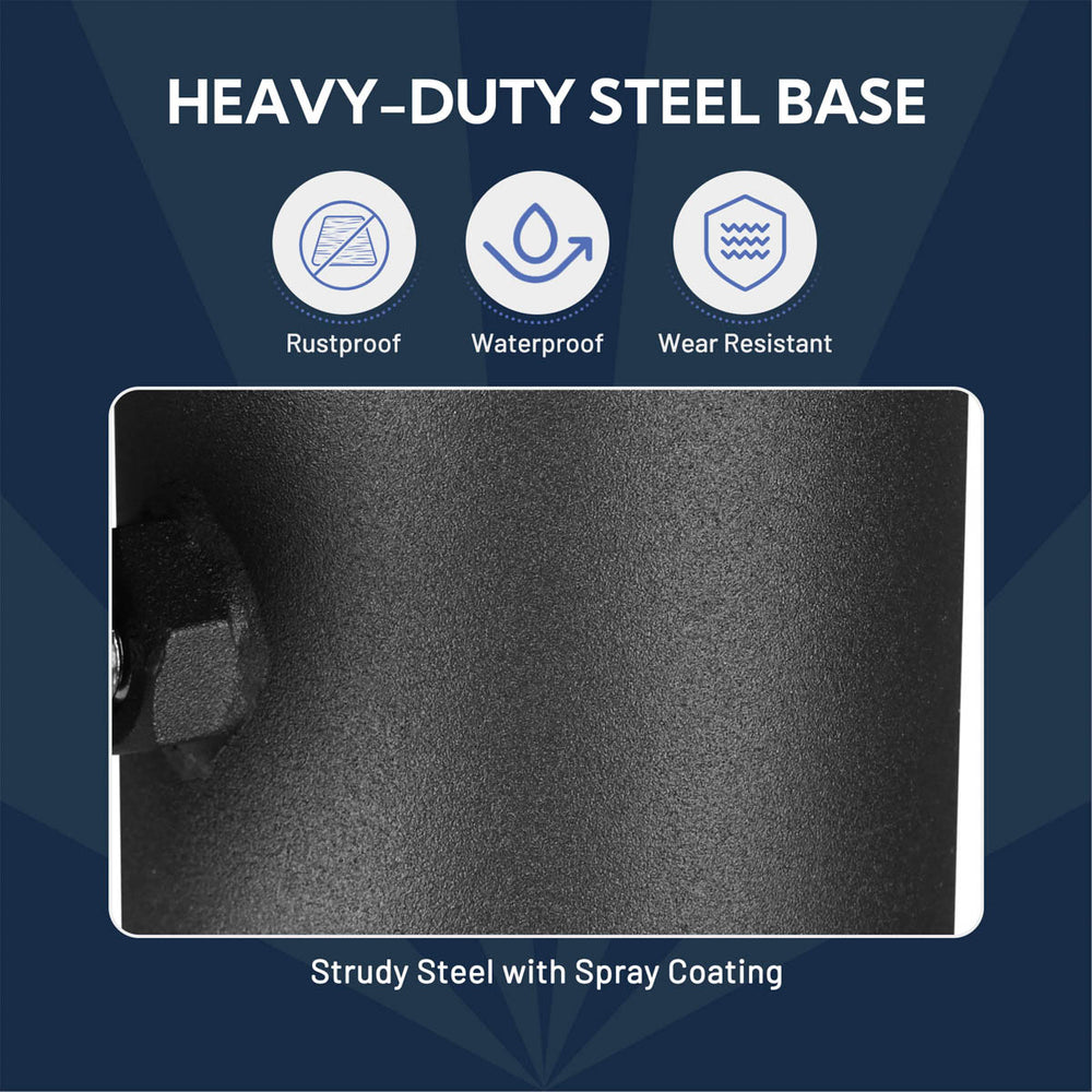 Yescom Vertical Flagpole Dock Mount Holder D1" to 2 3/8" Image