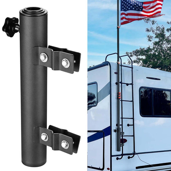 Yescom RV Ladder Mounted Flagpole Holder for 1