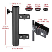 Yescom RV Ladder Mounted Flagpole Holder for 1