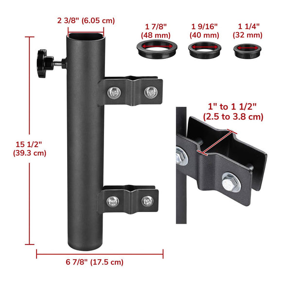 Yescom RV Ladder Mounted Flagpole Holder for 1