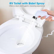 Yescom 15" Seat Height RV Toilet with Handheld Bidet Sprayer Image