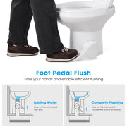 Yescom 15" Seat Height RV Toilet with Handheld Bidet Sprayer Image