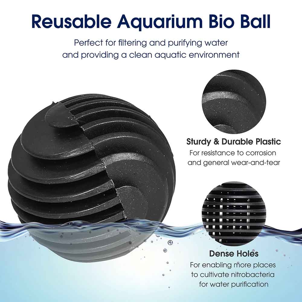 Yescom Aquarium Reusable Biofilter Bulk Bio Balls 40pcs Image