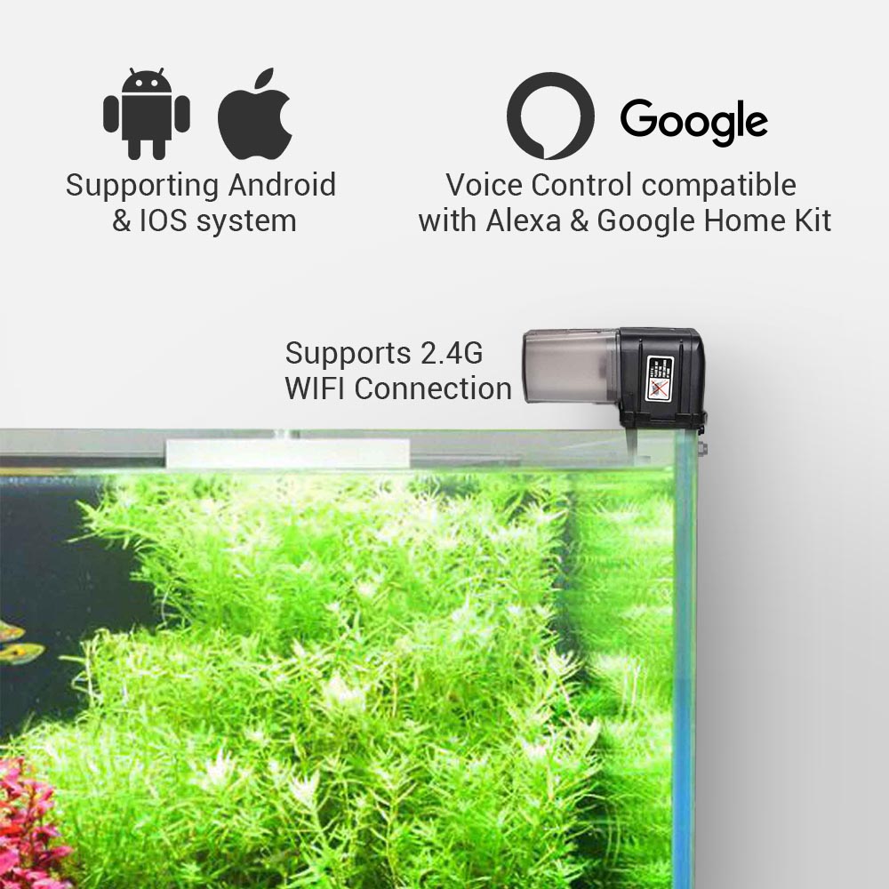 Yescom Wifi Auto Fish Feeder Alexa Google Home Image