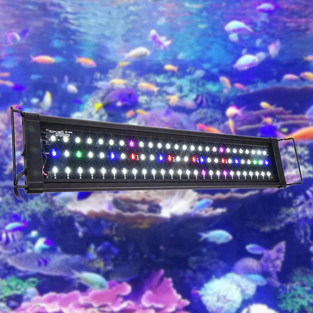 Yescom Full Spectrum LED Aquarium Fish Tank Lighting 24-35in 78 Image