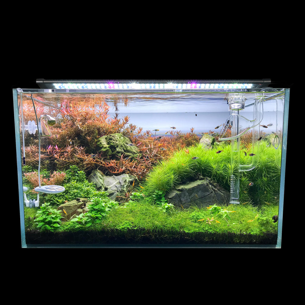AquaBasik Full Spectrum LED Aquarium Fish Tank Lighting 30-41in 129