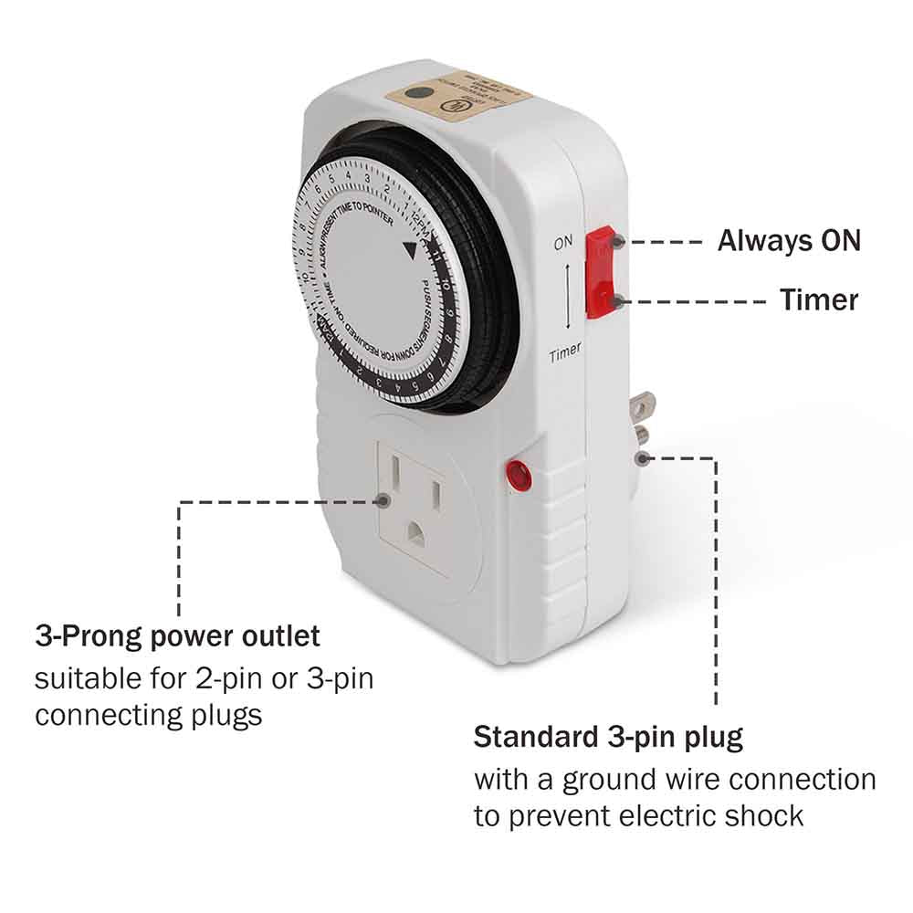 Yescom Digital Timer Control 24-Hour Eletric Appliance Image