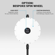 Yescom 24" 14 Slot Floor Stand Color Clicker Dry Erase Prize Wheel Image