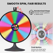 Yescom 24" 14 Slot Floor Stand Color Clicker Dry Erase Prize Wheel Image