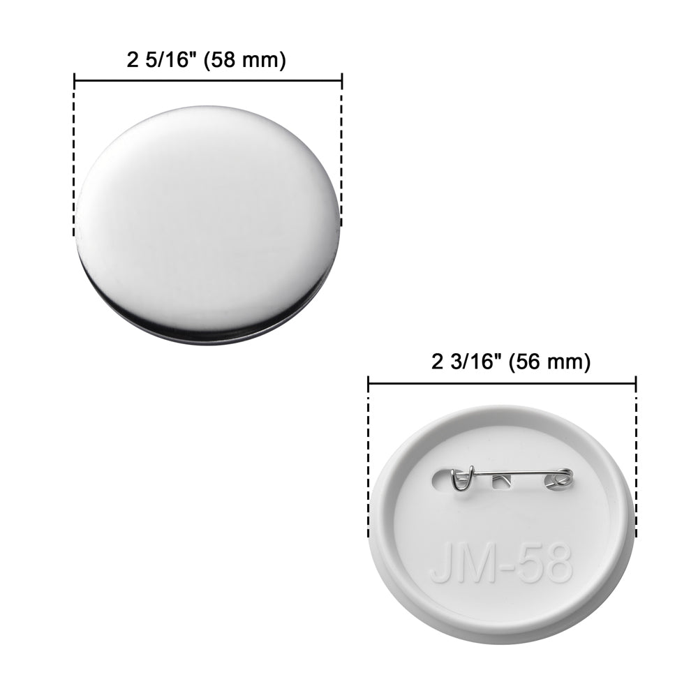 Yescom 2 1/4" Pins Parts for Backpack Badge Button Maker 500ct/Pack Image