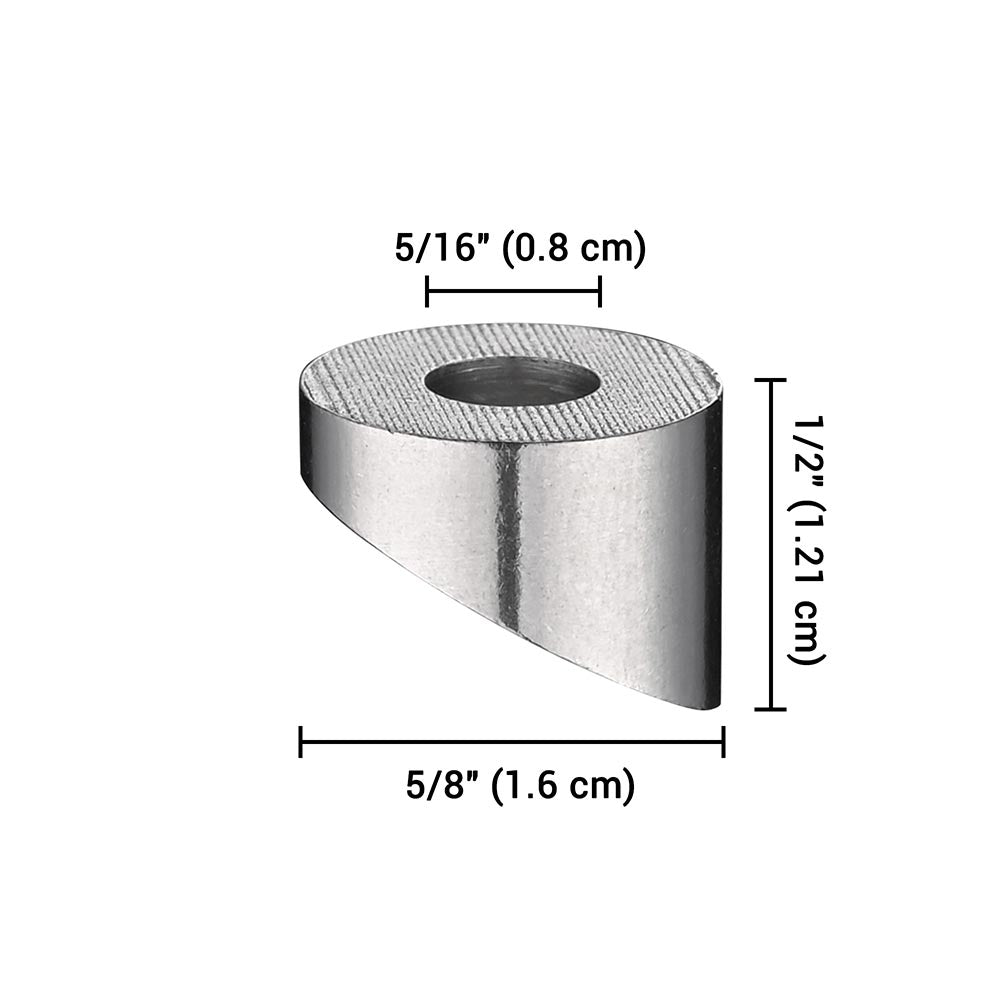 Yescom 30x 1/4" Angled Beveled Washers 30 Degree 316 Stainless Steel Image