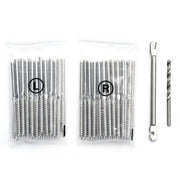 Yescom 1/8" Swage Lag Screws Left & Right T316 Stainless Steel 60ct. Image