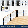 Yescom 36in T304 Stainless Steel Cable Railing Corner Post (2x2, 16G)