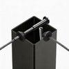 Yescom 36in T304 Stainless Steel Cable Railing Corner Post (2x2, 16G)