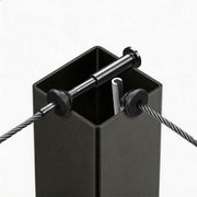 Yescom 36in T304 Stainless Steel Cable Railing Corner Post (2x2, 16G) Image