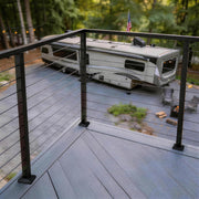Yescom 36in T304 Stainless Steel Cable Railing Corner Post (2x2, 16G) Image
