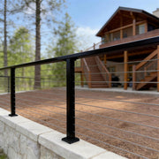 Yescom 36in T304 Stainless Steel Cable Railing Level Post (2x2, 16G) Image
