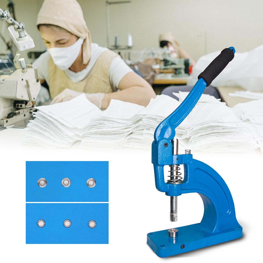 Yescom Grommet Tool Kit - #0/#2/#4 Die Hole Puncher With 900pcs Eyelets Press Machine